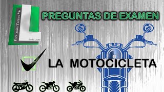 PREGUNTAS DE EXAMEN TEÓRICO DGT🏍 LA MOTOCICLETA 🏍 Teórico permiso B carnet de conducir [upl. by Negriv846]