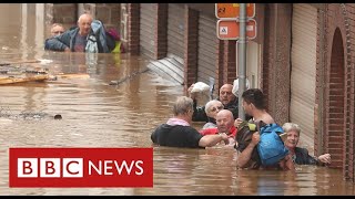 Catastrophic flooding across western Europe as politicians blame climate change  BBC News [upl. by O'Neil433]