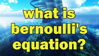 Bernoullis equation in Hindi  What is Bernoullis equation  Explain Bernoullis theorem [upl. by Colb]