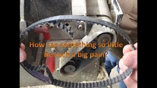 Replacing The Drive Belt On A Craftsman Belt amp Disk Sander [upl. by Nnairol]