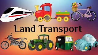 Modes of transport l land transport l road transport l Names of vehicles l vehicleslMiniminds12 [upl. by Aranat321]