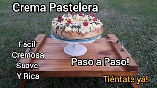 CREMA PASTELERA facilísima [upl. by Lisan]