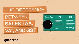 The Difference between Sales Tax VAT and GST [upl. by Vallo]