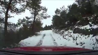 Ssangyong Korando C AWD on Snow [upl. by Eisnyl386]