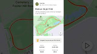 Parkrun pb this morning 1756 [upl. by Rowney803]