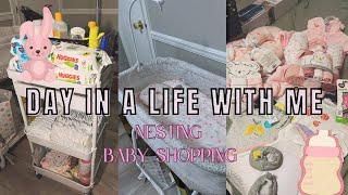 DWM VLOG baby shopping  nesting 🍼🩷 [upl. by Yssenhguahs]