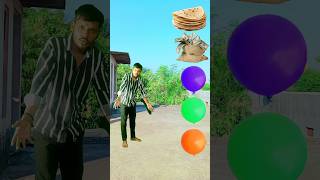 Balloon to mummy ki roti gol gol 🤪 papa ka paise gol gol  Funny vfx magic shorts ramdyalmali hd [upl. by Yerocaj]