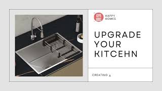 HAPPY HOMES Modular Kitchen Sink Review Sleek Design amp Durable Build [upl. by Anual98]