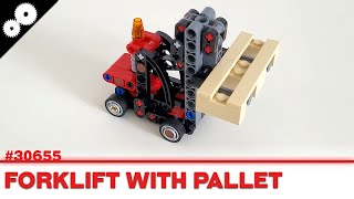 CONSTRUCTION LEGO Technic  Forklift with Pallet FR [upl. by Kellene]