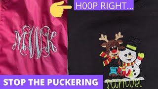 HOW I PREVENT PUCKERING IN MACHINE EMBROIDERY  EMBROIDERY FOR BEDINNERS TIP [upl. by Dew]