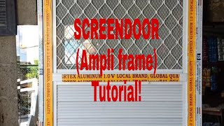 HOW TO MAKE SCREEN DOORAMPLI FRAME [upl. by Nalym]