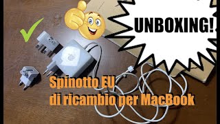 258  UNBOXING Spinotto EU di ricambio per Macbook [upl. by Dorice]