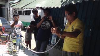 Demo of DAZO HHO Water Fuel Technology 05042014 [upl. by Louls921]