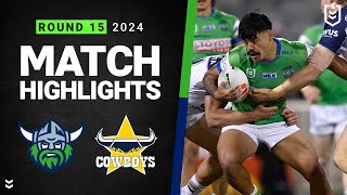 NRL 2024  Raiders v Cowboys  Match Highlights [upl. by Gad]