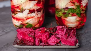 ОЧЕНЬ ЛЕГКИЙ и ВКУСНЫЙ рецепт капусты погрузински Квашеная капуста со свеклой Соленье из капусты [upl. by Cowles8]