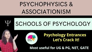 Psychophysics amp Associationism Schools of Psychology Psychology Entrances Mind Review [upl. by Akihsar]