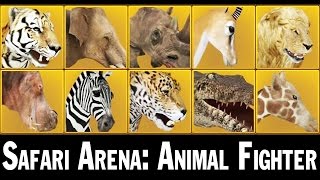 Safari Arena Animal Fighter 2  Rhinoceros Gazelle  Eftsei Gaming [upl. by Okoyk109]