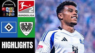 Hamburger SV vs Preußen Münster 4Spieltag Bundesliga 2 Highlights [upl. by Arikal294]