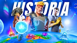 FORTNITE HISTÓRIA COMPLETA Do Capítulo 1 ao 5 [upl. by Nnyletak710]