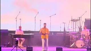 Calum Scott sings « ROOTS » live for the first time in larnaca Cyprus ed Sheeran concert [upl. by Acinat]