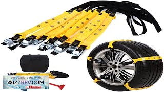 10 Pcs Snow Tire Chains for Car Adjustable Snow Cable Chains Universal Review [upl. by Alix]