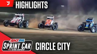 USAC Sprints at Circle City Raceway 91324  Highlights [upl. by Morey]