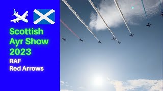 Scottish Ayr Show 2023  RAF Red Arrows [upl. by Farlee]