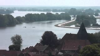 Hochwasser Elbe 12 Juni 2013 in Lüchow Dannenberg Hitzacker Weinberg [upl. by Ttergram]