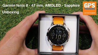 Garmin Fenix 8  unboxing [upl. by Yecak]