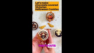 Victorian Halloween Chocolate Covered Cookies [upl. by Emyam]