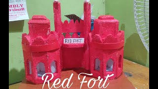 How to make simple Red fort model [upl. by Perni]