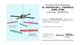 Taller de poesía LdeLírica l El juego de la poesía Ejercicios [upl. by Llerdna]