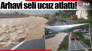 Arhavi’ne Saatte Metrekareye 174 Kilogram Yağış Düştü [upl. by Harragan]