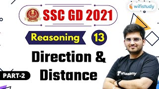 600 PM SSC GD 2021  Reasoning by Deepak Tirthyani  Direction amp Distance Part2 [upl. by Alyel565]