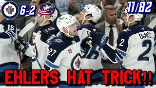 Jets Game Reaction 202425 1182 WPG6 CBJ2 Win —Nikolaj Ehlers Hat Trick— [upl. by Nessnaj816]