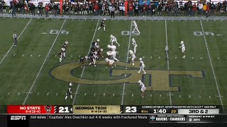 NC State vs Georgia Tech Exciting Ending  2024 College Football [upl. by Nauqad722]