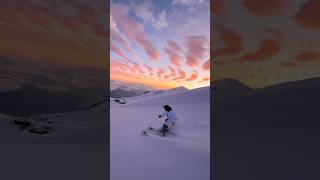 La dernière piste de la journée 🤤 ski sunset [upl. by Ahc]