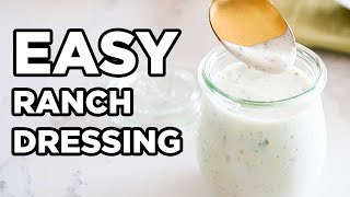 Homemade Ranch Dressing  Easy Salad Dressings by MOMables [upl. by Koerner942]