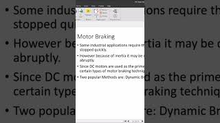 Motor Braking DC Drive Speed Control Industrial Process Control drives processcontrol vfd [upl. by Dena]