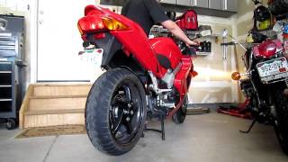 1998 VFR800 no muffler [upl. by Ameekahs]