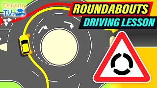 FULL DRIVING LESSON IN ROUNDABOUTS [upl. by Lourdes536]