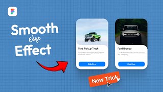 Smooth Edge Card in Figma  NEW TRICK 🔥 [upl. by Htide]
