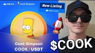 COOK  COOK SIMPSON TOKEN CRYPTO COIN HOW TO BUY BART MEXC GLOBAL BNB BSC PANCAKESWAP ETH SWAP MEME [upl. by Aivatnuahs756]