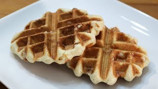 Belgian Sugar Waffles  Easy Liege Waffle Recipe [upl. by Aneeb]