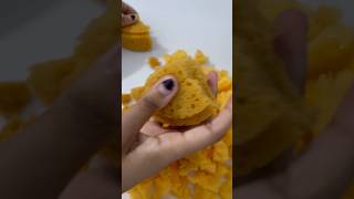 Tough and Crunchy Bleached Bath Sponge Rip 🎃 relaxing dryspongeripping rippingsponges relax [upl. by Artinad]