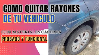 GRATIS COMO SACAR RAYONES AL VEHICULO MATERIALES CASEROS Y BARATO [upl. by Bolte]