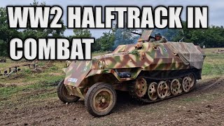 WW2 GERMAN HALF TRACK Sd Kfz 251 IN ACTION [upl. by Alyak]