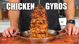 Homemade Chicken Gyros Meat Tower [upl. by Rettuc]