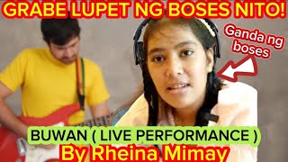 GRABE GANDA NG BOSES NI RHEINA KINANTA ANG BUWAN SIKAT NA KANTA SA PINASKalingapRabOfficial [upl. by Aihtekal]