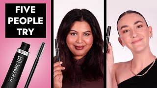 Adore Staff Review The Infamous LOreal Paris Telescopic Lift Mascara  5 People Try [upl. by Retnuh462]